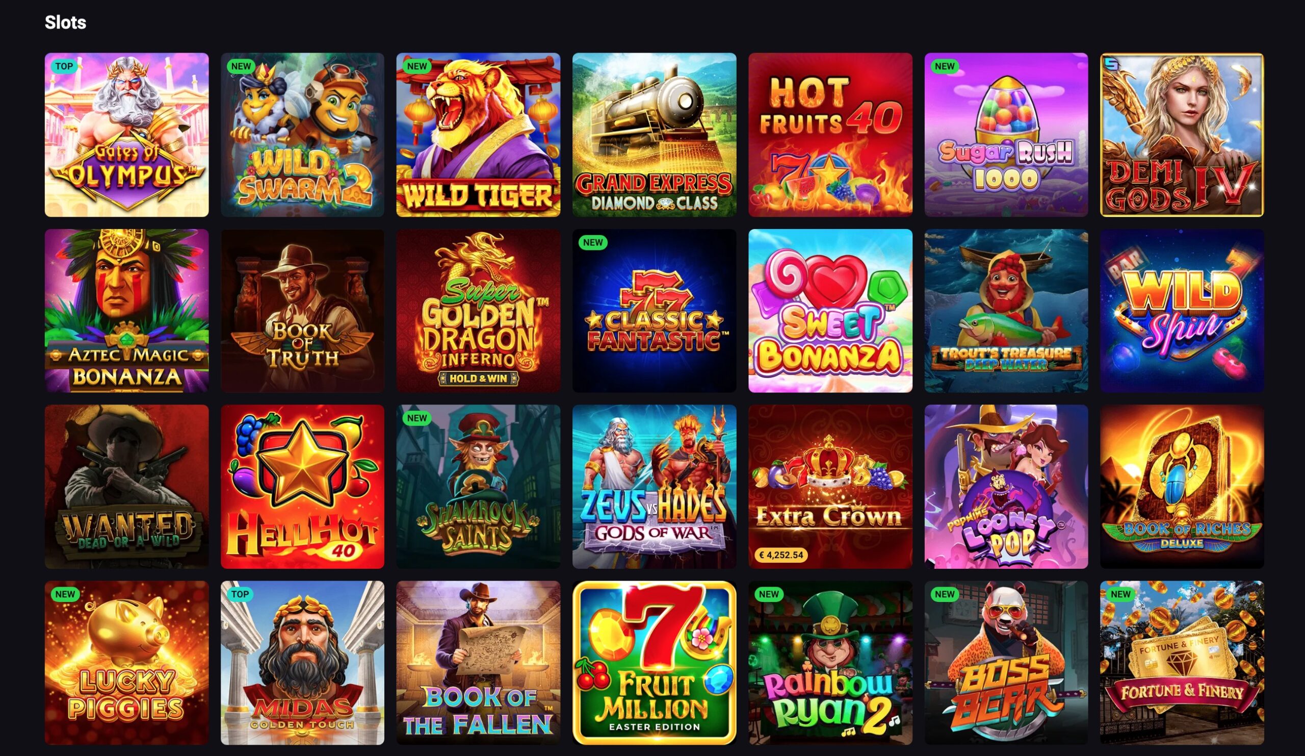 Gaming Variety at N1 Casino