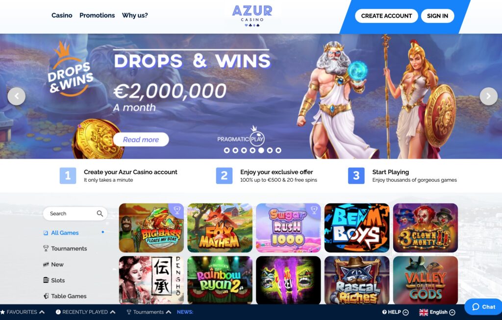Azur Casino Overview