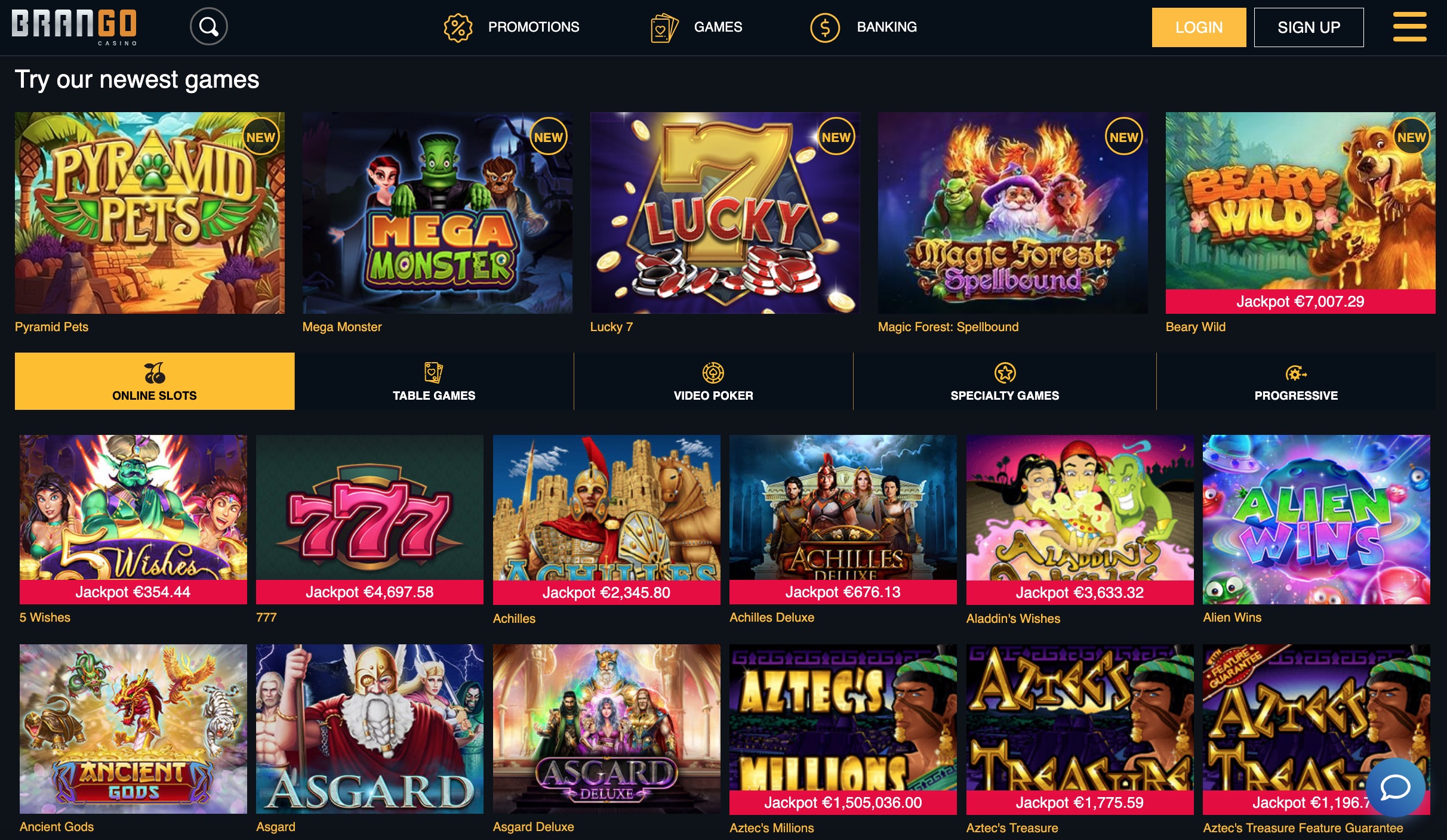 Brango Casino Live Dealer Games 